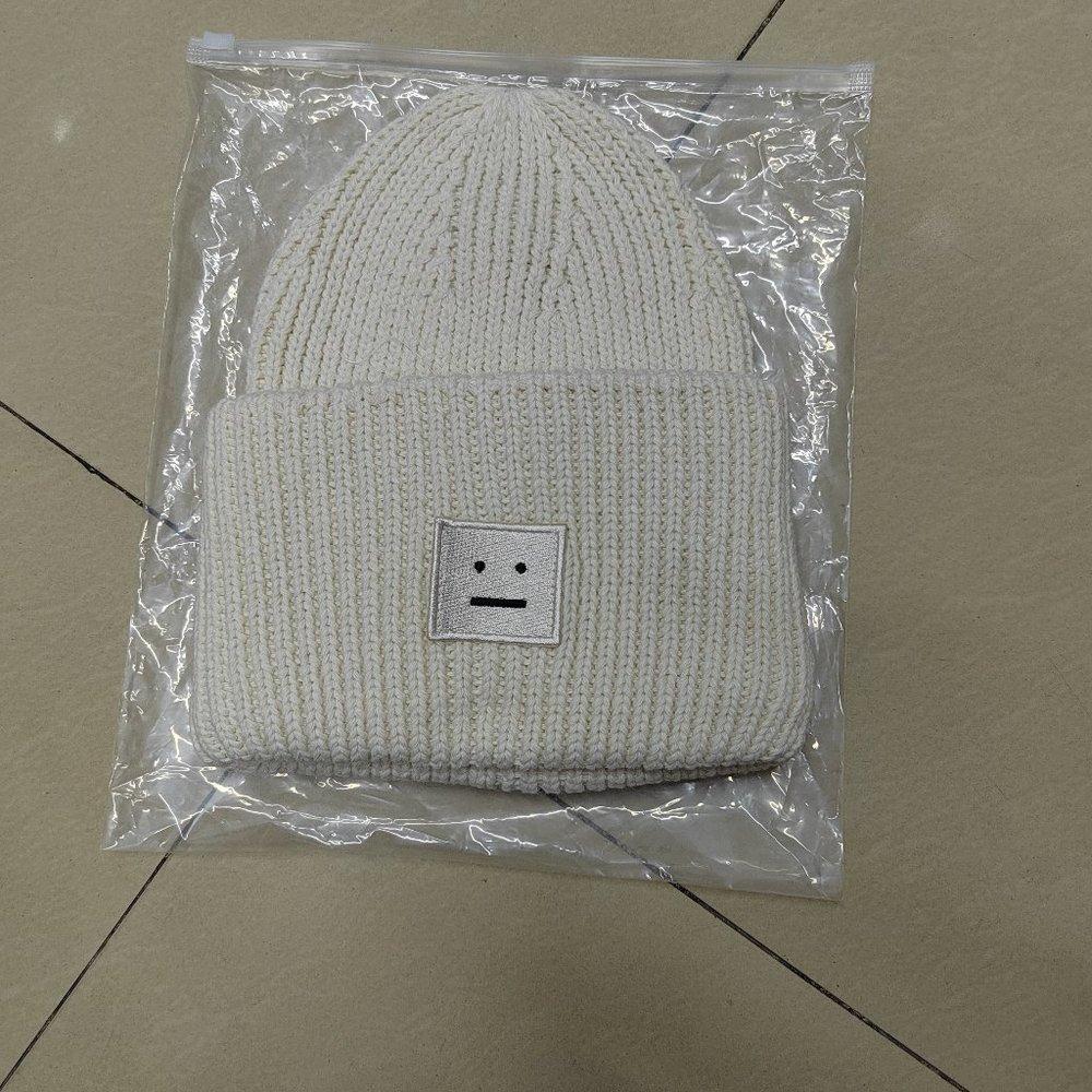 White Acne Studios Beanie